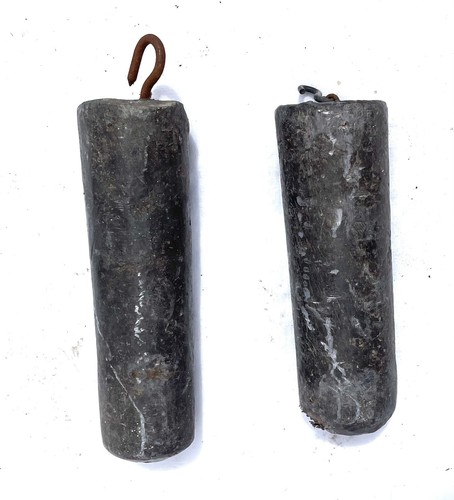Pair antique lead - pair, weights