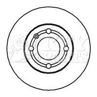 Key parts kbd5109 brake disc - parts,