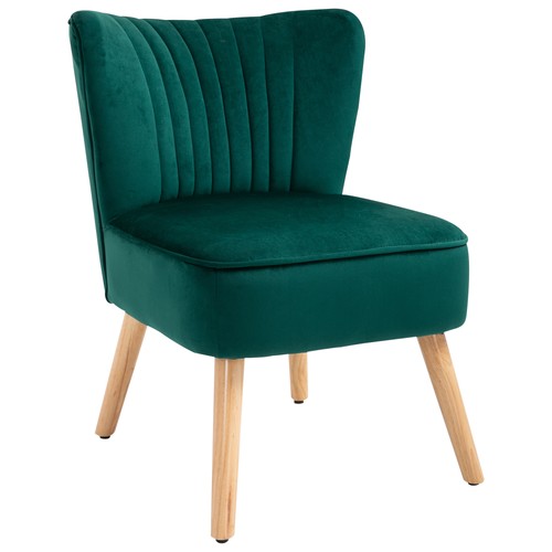 Homcom velvet accent chair - accent,