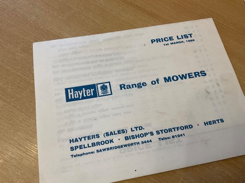 1966 hayter lawn - lawn, price