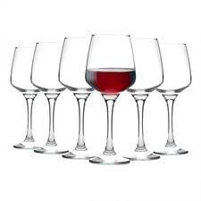 6x Red Wine Glasses Large