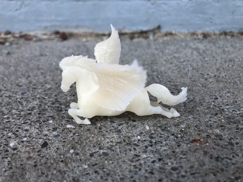 Resin leaping pegasus horse - pegasus,