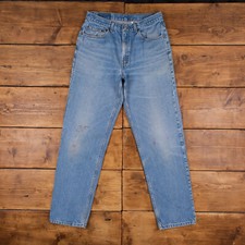 Vintage Levis 901 Jeans 32 x 34 Stonewash Straight Blue Red Tab Denim