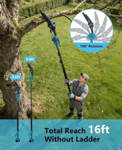 4in1 telescopic hedge trimmer - telescopic,