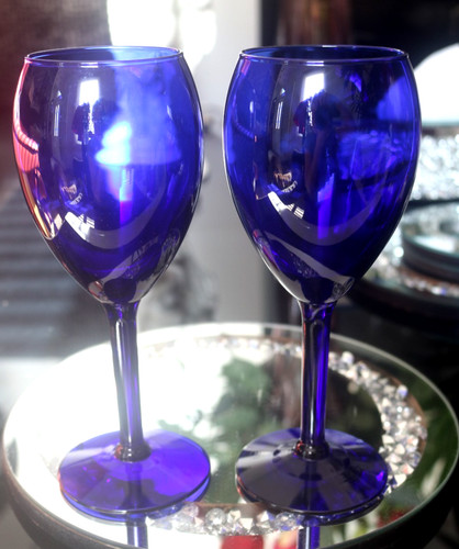 Vintage libbey cobalt blue - 2,