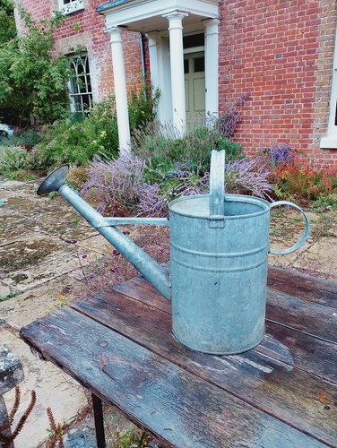 Galvanised metal watering - galvanised,