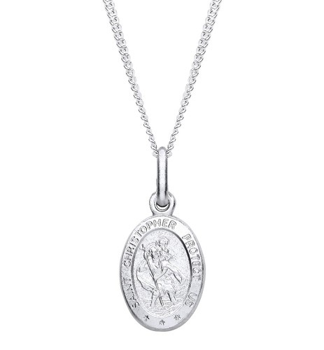 Sterling silver oval - silver,