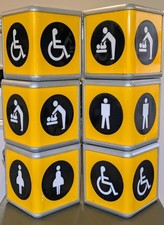 Set of 6 Airport Vintage