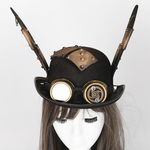 Steampunk hat with goggles - hat,