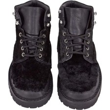 Fracap Black Wool Mix Boots