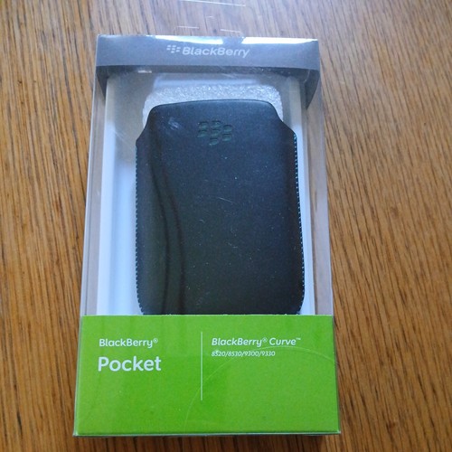 Blackberry curve black leather - black,