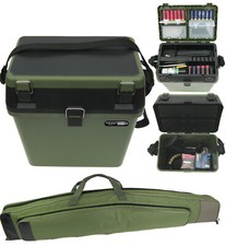 Hunter Pro Gun Case Bag and Shooting Range Box. Ammo Storage