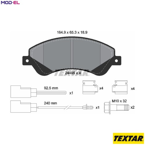 Brake pad set disc - brake,