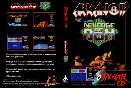 Atari jaguar game - cd, arkanoid