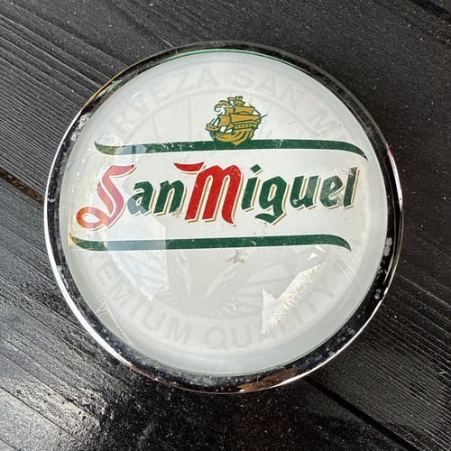 San miguel metal bar pump - bar, font