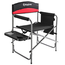 KINGCAMP Directed Chair XL Director Camping Folding Folding Armchair Armrest Table 180kg