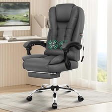 Executive Office Chair Swivel Recliner Gaming Computer Desk Chair With Footrest