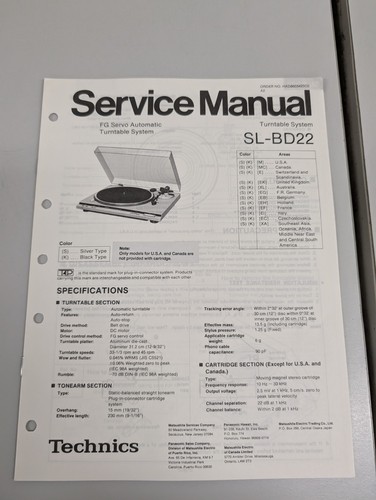 Technics bd22 servo - fg,