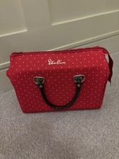 Silver Cross rare red polka dot dolls pram bag