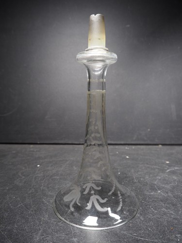 Antique vintage etched clear - etched,