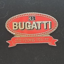 Vintage 3M - Bugatti - 2000 Victories 1924 - 1931 Enamel Pin Badge