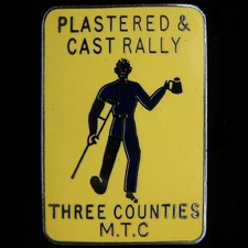 Plastered & Cast Rally pin