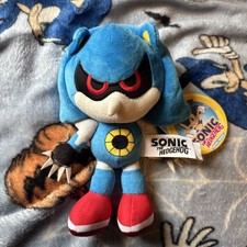 Sonic The Hedgehog Metal Sonic Classic Plush Toy Jakks Pacific 8 Inch RARE
