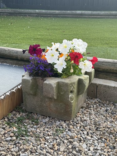 Stone garden planter troughs - garden, planter/