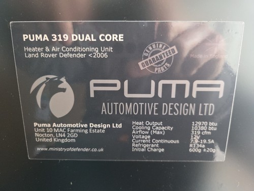 Puma 319 dual core heater - dual,