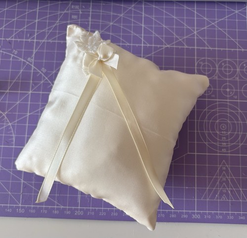 Handmade wedding ring pillow - handmade,