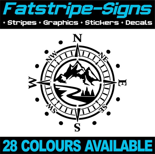 Compass mountains stickers - mountains,