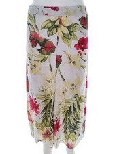 ⭐ LISA CAMPIONE NEW YORK Womens Spódnica Prosta i Ołówkowa Kremowy Wiskoza ⭐