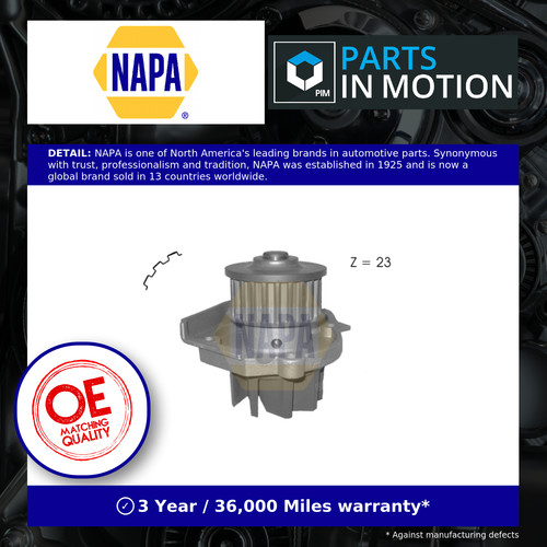 Water pump nwp1501 napa - water,