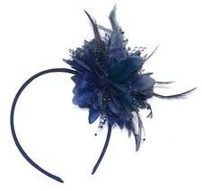 Flower Feather Hair Fascinator