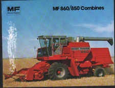 1982 Massey Ferguson 860 and 850 Combine Brochure