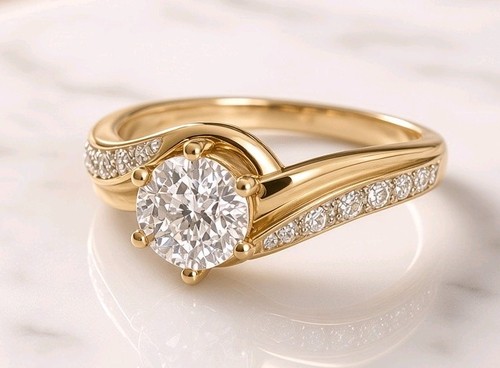 9ct yellow gold twist - yellow,