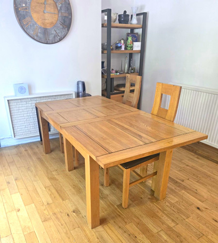 Solid oak dining table - solid,