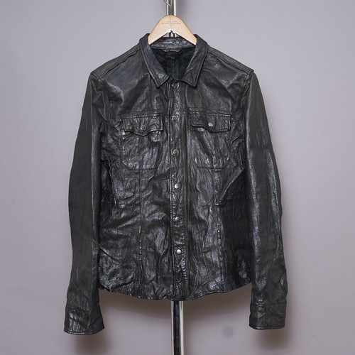 All saints leather shirt - leather,