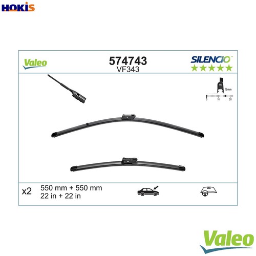 Wiper blade 574743 for - 574743, land