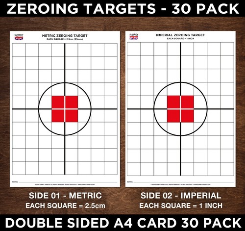 Zeroing targets centrefire - targets,