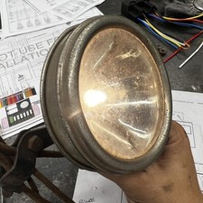 4" Old Sol? Sun? Bicycle Light Fork Clamp 6v Early Boardtracker