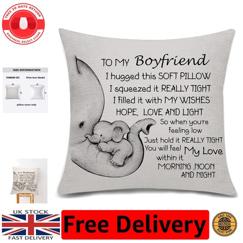 Luxury linen boyfriend cushion - linen,