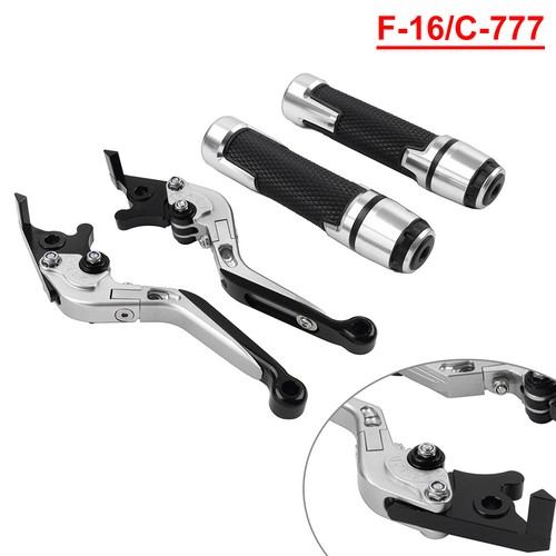 Silver cnc brake clutch lever - silver,