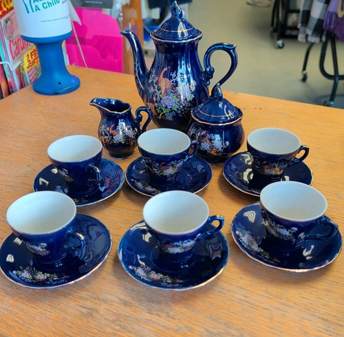 Vintage japanese cobalt blue - cobalt,
