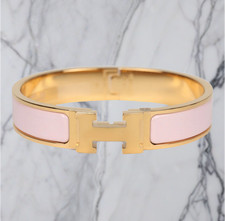 hermes bracelet clic h rose 17cm