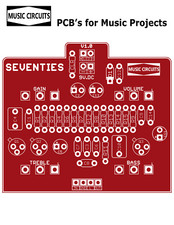 Seventies Distortion FX guitar pedal PCB - Colorsound powerboost overdrive clone