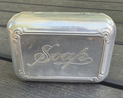 Vtg soap tin dish - soap,