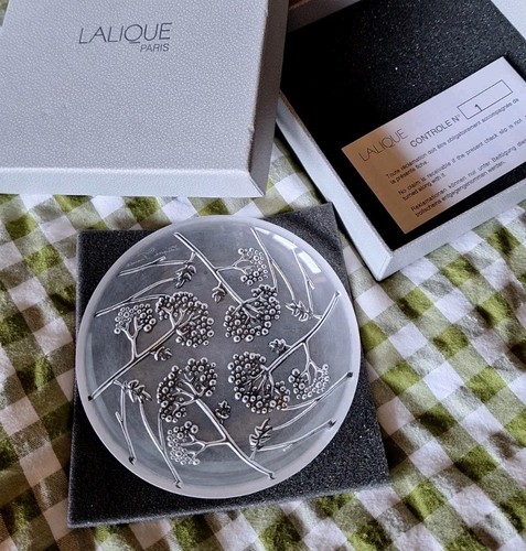 Lalique ombelles glass dish - lalique,