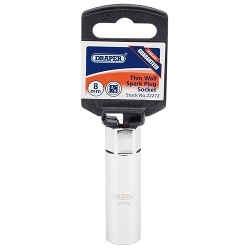 Draper spark plug - socket, 8mm