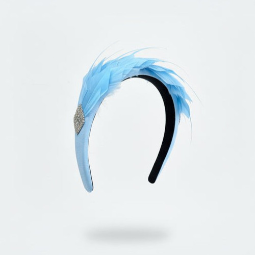Feather fascinator alice band - fascinator,